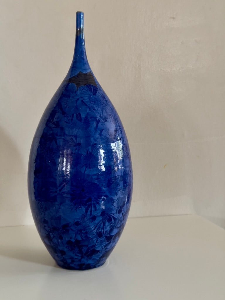 Vase with crystalline glaze - Vaas met kristalglazuren