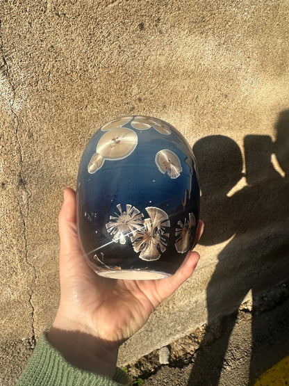 Porcelain vase with crystalline glaze - Vaas met kristalglazuren